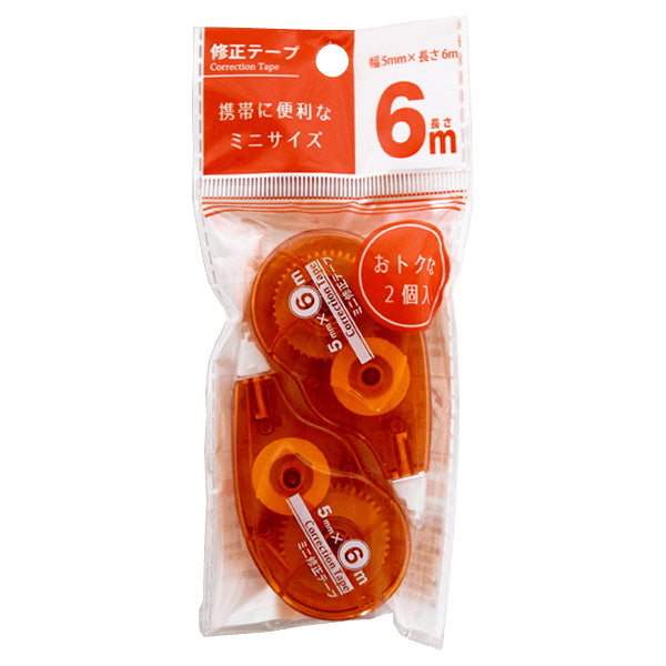 ミニ修正テープ2P 5mm×6m 054459