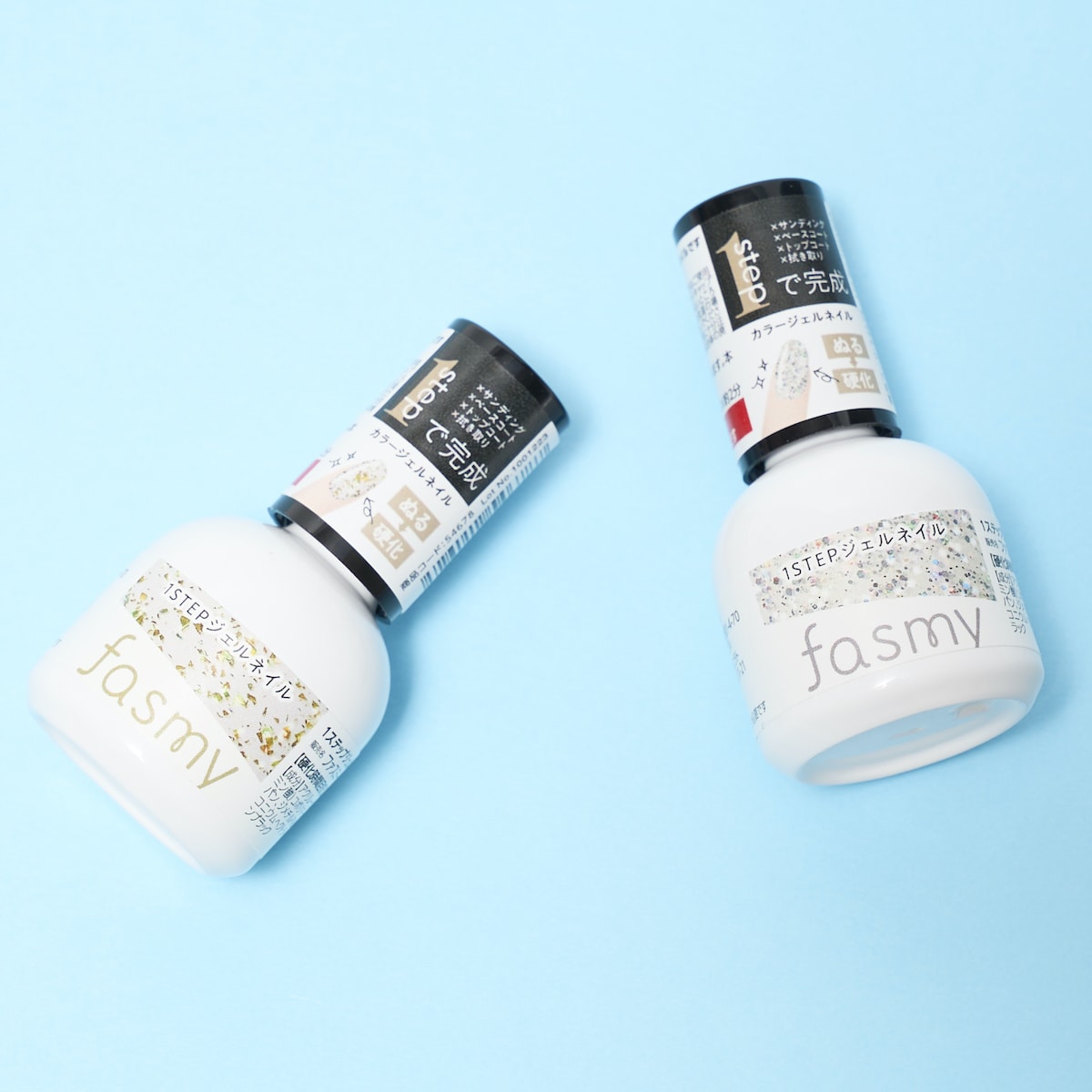 ジェル ネイルカラー ワンステップ完成 PB. fasmy ジェルネイル 16 ラメゴールド 054678