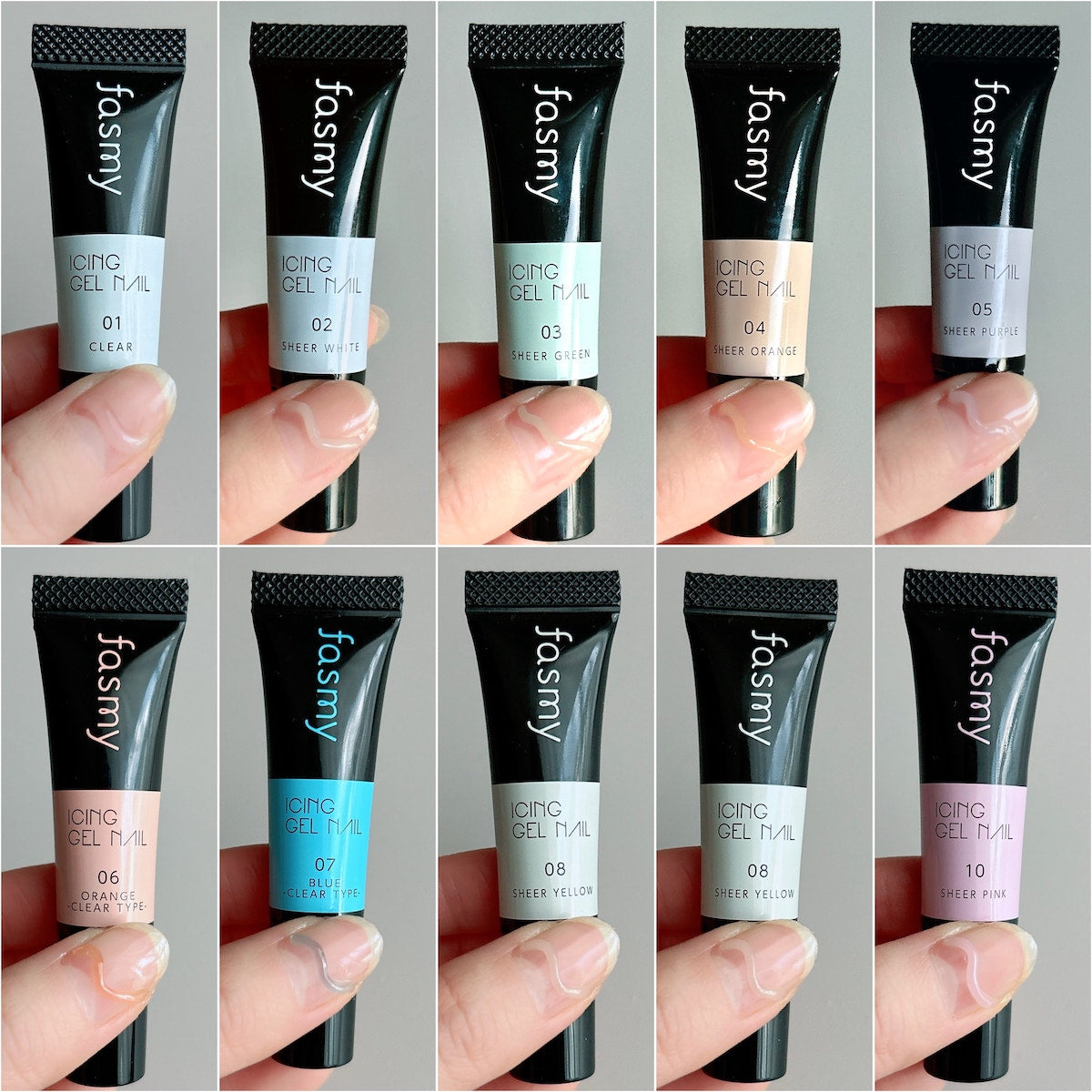 ジェルネイル ノズルタイプ ネイルアート PB. fasmy アイシングジェルネイル 06 オレンジ 054688