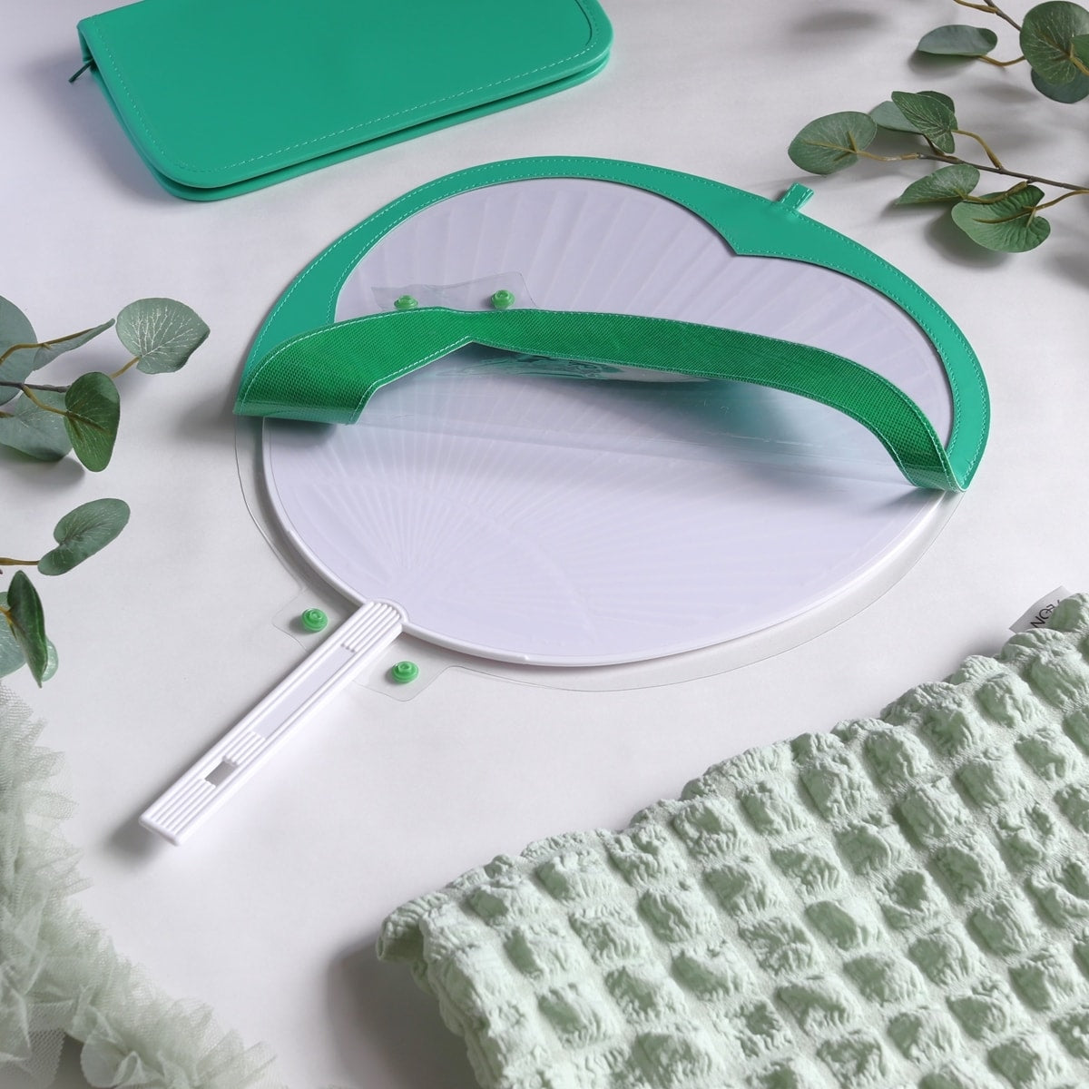 団扇カバー ハート型 PB.推し色ハートうちわカバーA (グリーン・パープル)推し活 054830