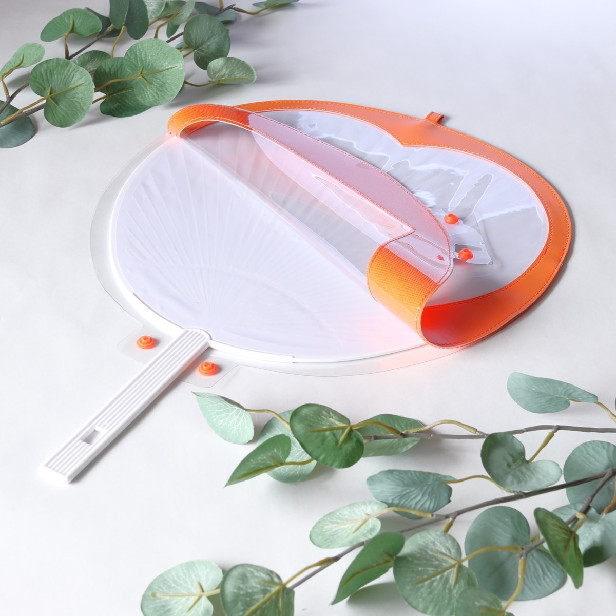 団扇カバー ハート型 PB.推し色ハートうちわカバーB(オレンジ・ブルー)推し活 054832