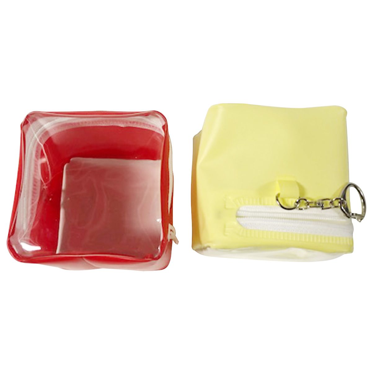 ぬいポーチ ぬいケース PB.繋げるぬい収納ポーチ キューブ (イエロー・レッド)ぬい活 054871