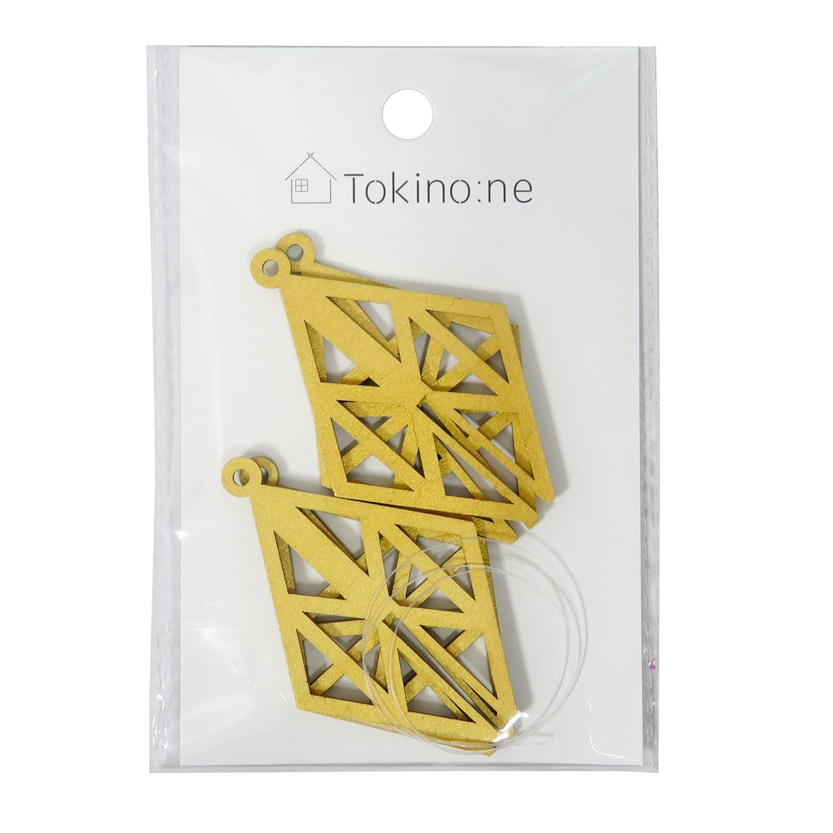 クリスマスオーナメント  Tokinone PB.木製オーナメント ダイヤ2P 054889