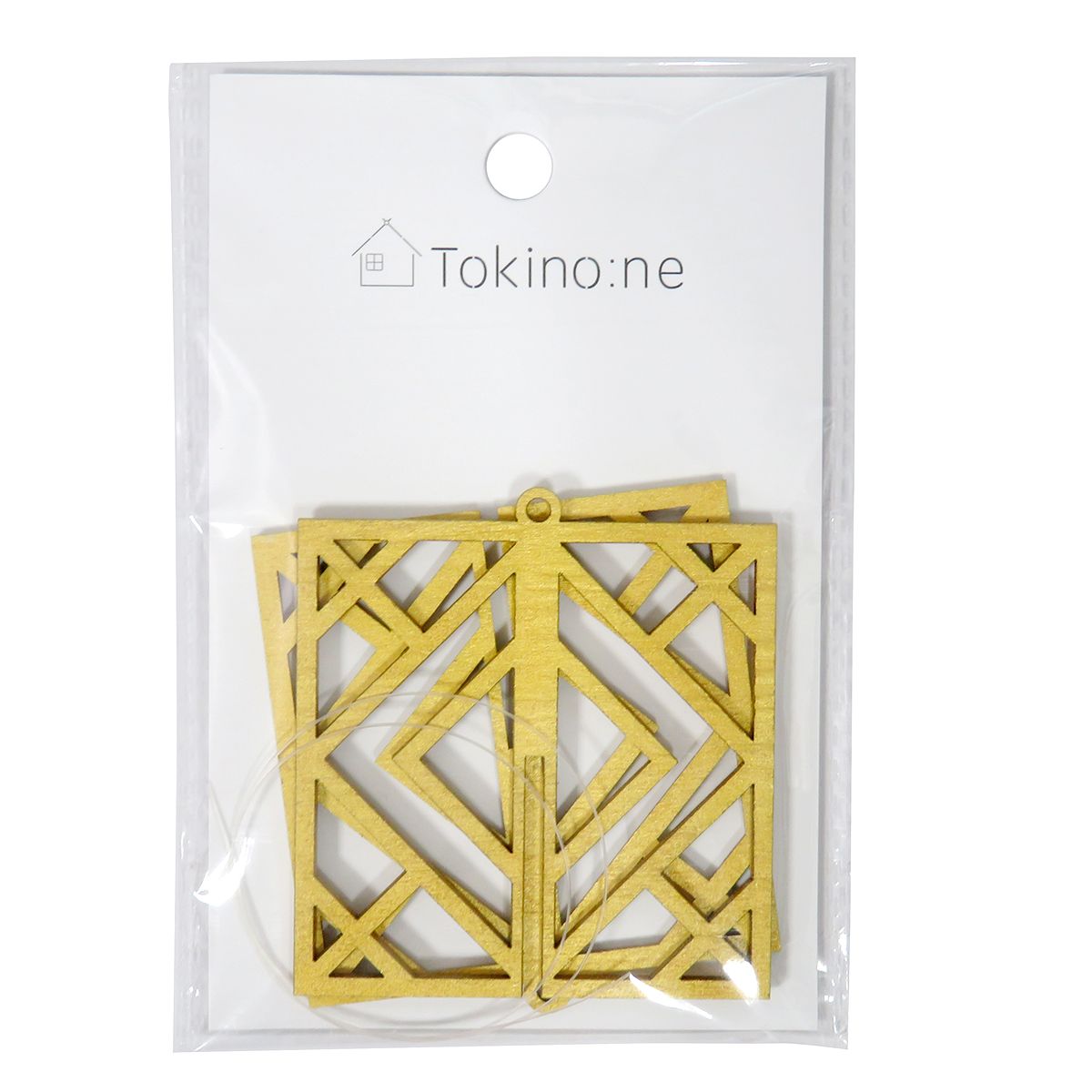 クリスマスオーナメント Tokinone PB.木製オーナメント スクエア1P 054890