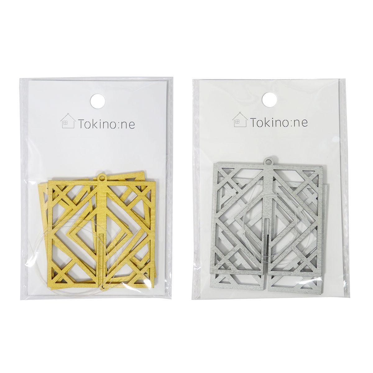 クリスマスオーナメント Tokinone PB.木製オーナメント スクエア1P 054890