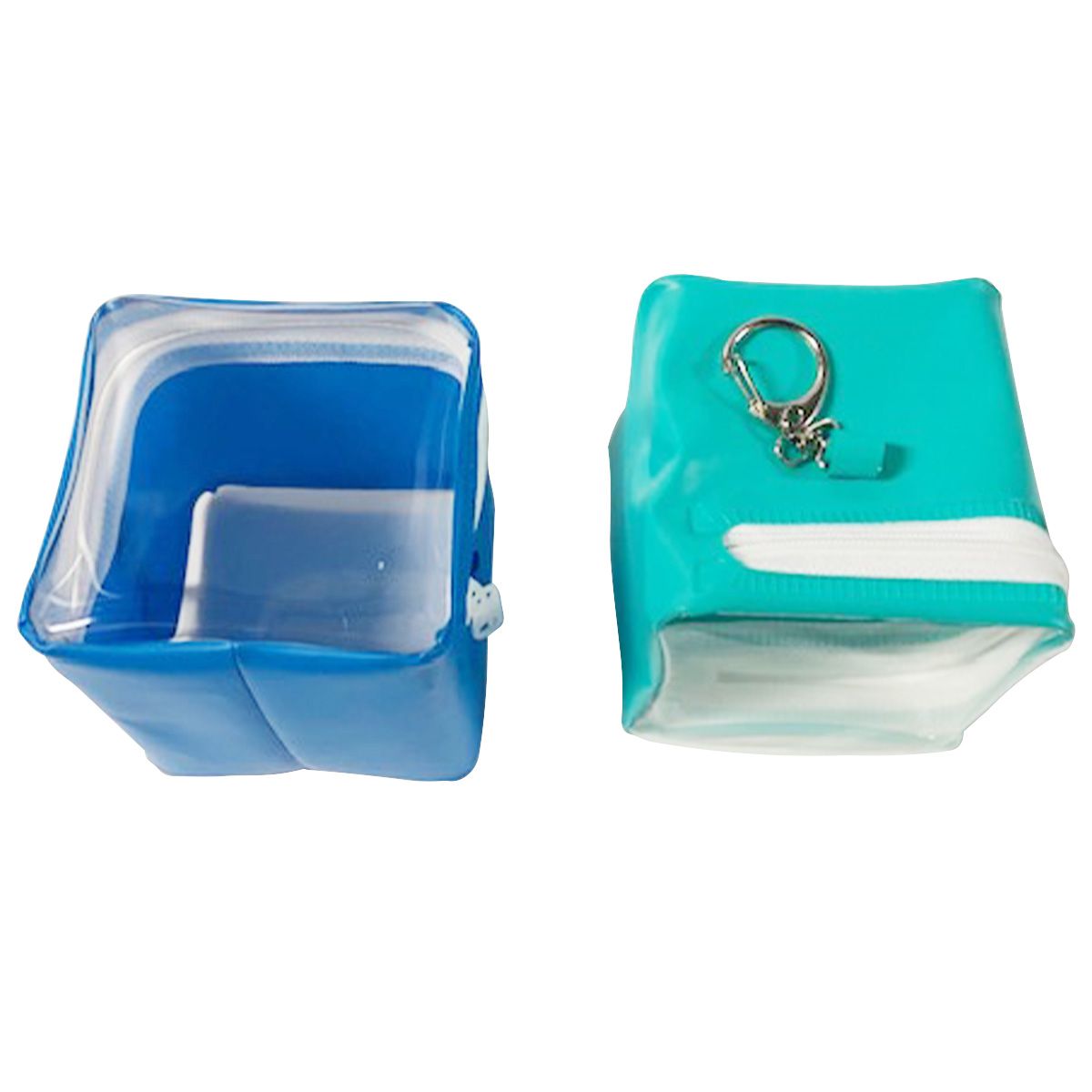 ぬいポーチ ぬいケース PB.繋げるぬい収納ポーチ キューブ (グリーン・ブルー)ぬい活 054900