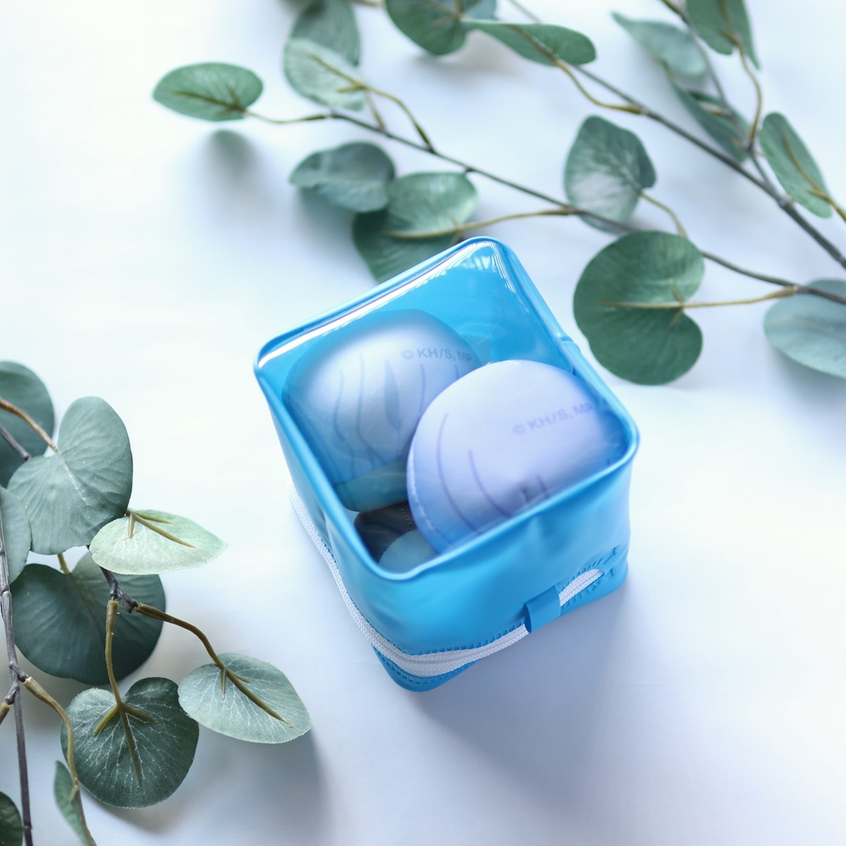 ぬいポーチ ぬいケース PB.繋げるぬい収納ポーチ キューブ (グリーン・ブルー)ぬい活 054900