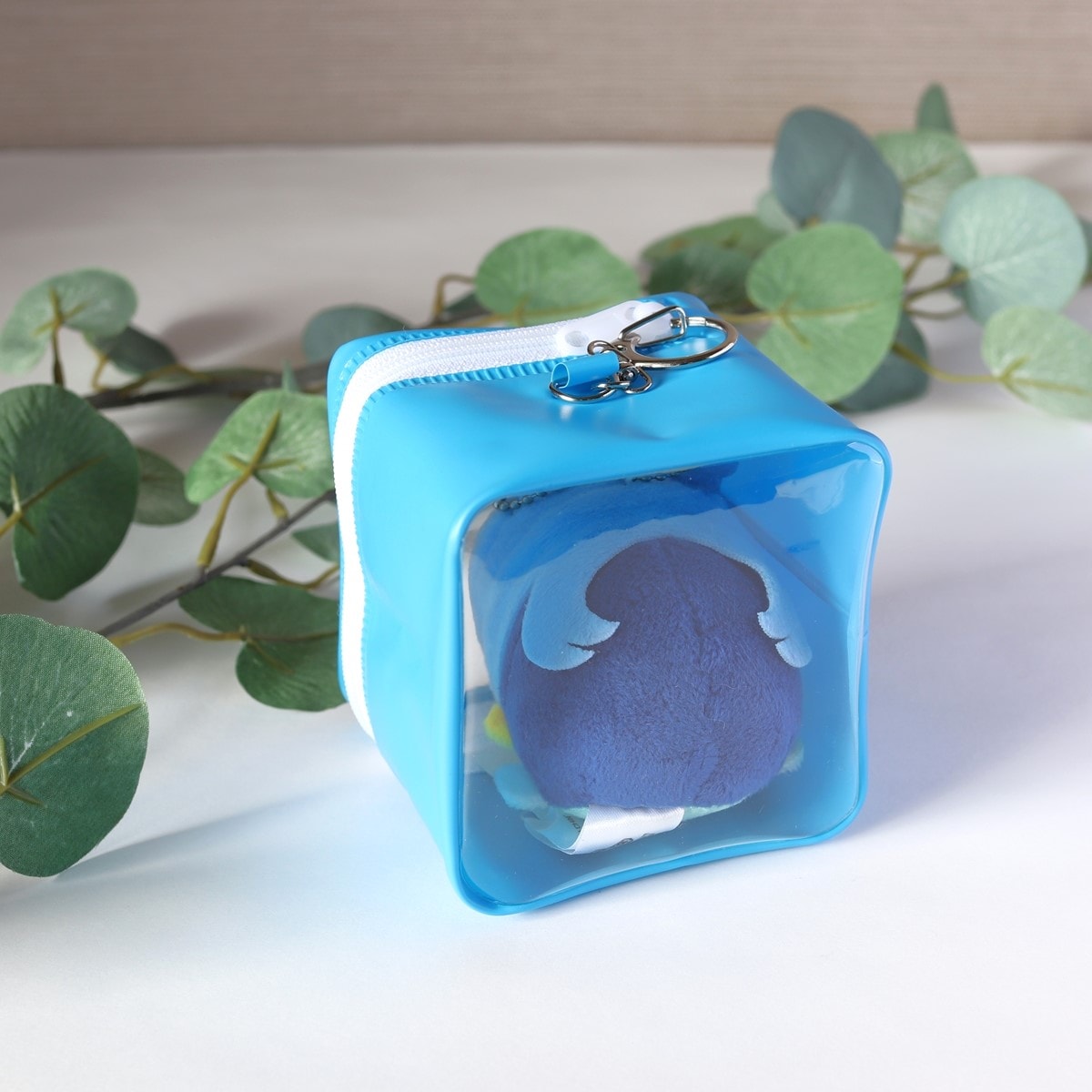 ぬいポーチ ぬいケース PB.繋げるぬい収納ポーチ キューブ (グリーン・ブルー)ぬい活 054900