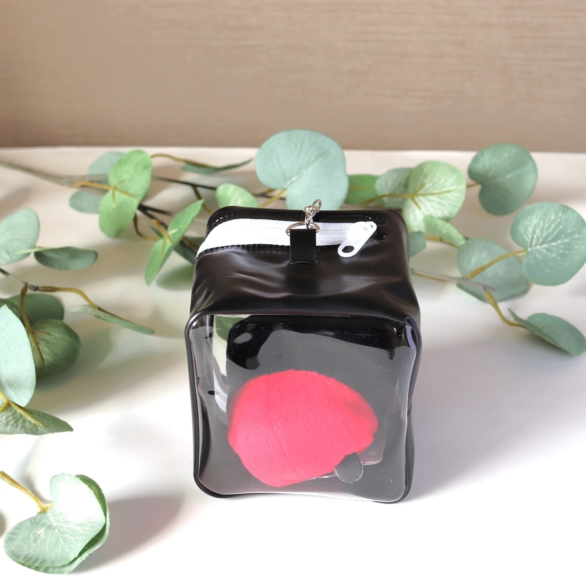 ぬいポーチ ぬいケース PB.繋げるぬい収納ポーチ キューブ (ブラック)ぬい活 054908