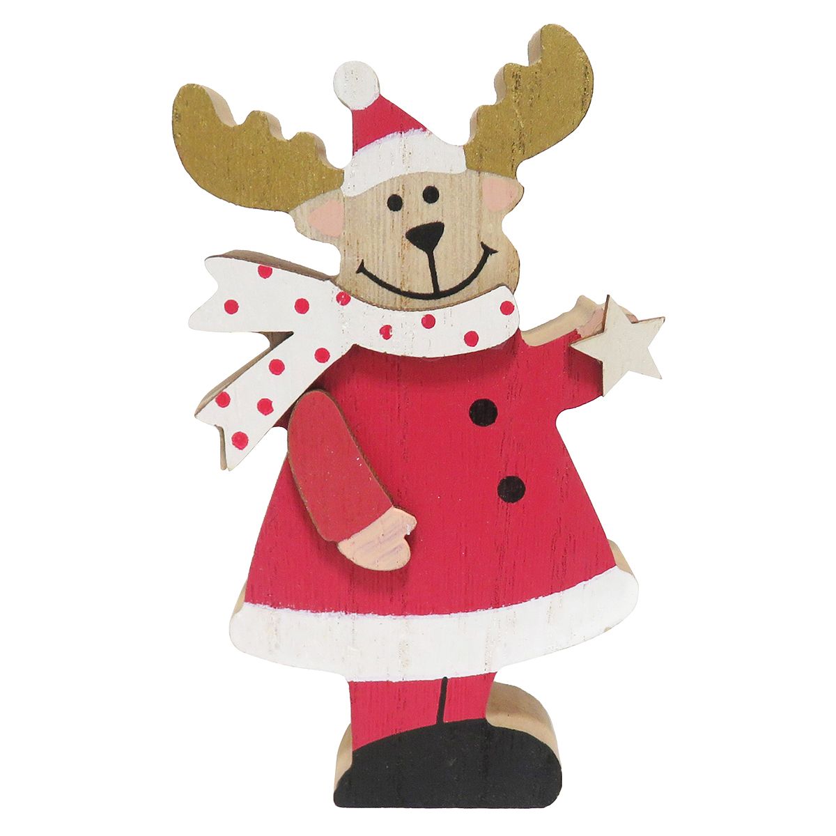【在庫限り】クリスマスオブジェ Tokinone PB. ウッドオブジェ トナカイ 054912