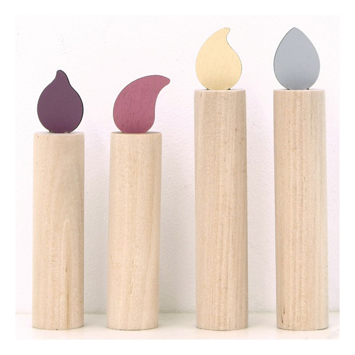 Tokinone PB.ウッドキャンドル 4本組 054922