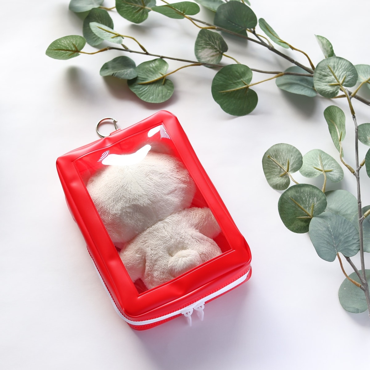 ぬいポーチ ぬいぐるみポーチ PB.繋げるぬい収納ポーチ (レッド・イエロー) 054923