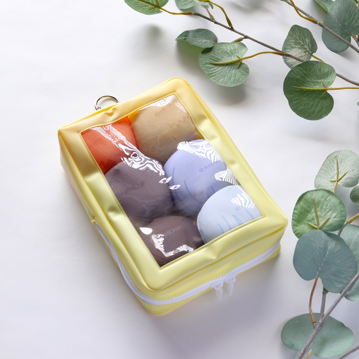 ぬいポーチ ぬいぐるみポーチ PB.繋げるぬい収納ポーチ (レッド・イエロー) 054923