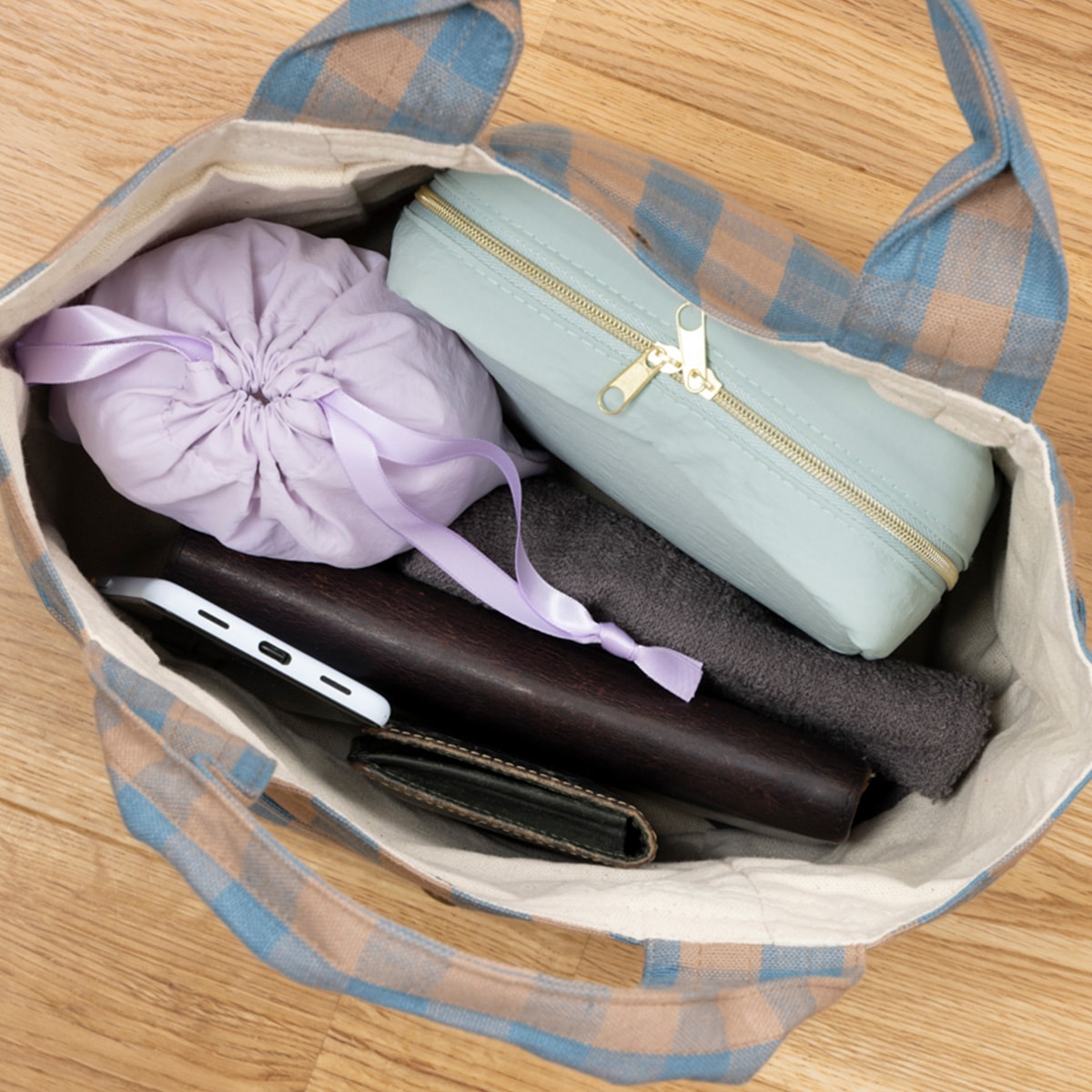 巾着袋 きんちゃくポーチ Tokinone PB. 仕分け巾着 ラベンダー 055776