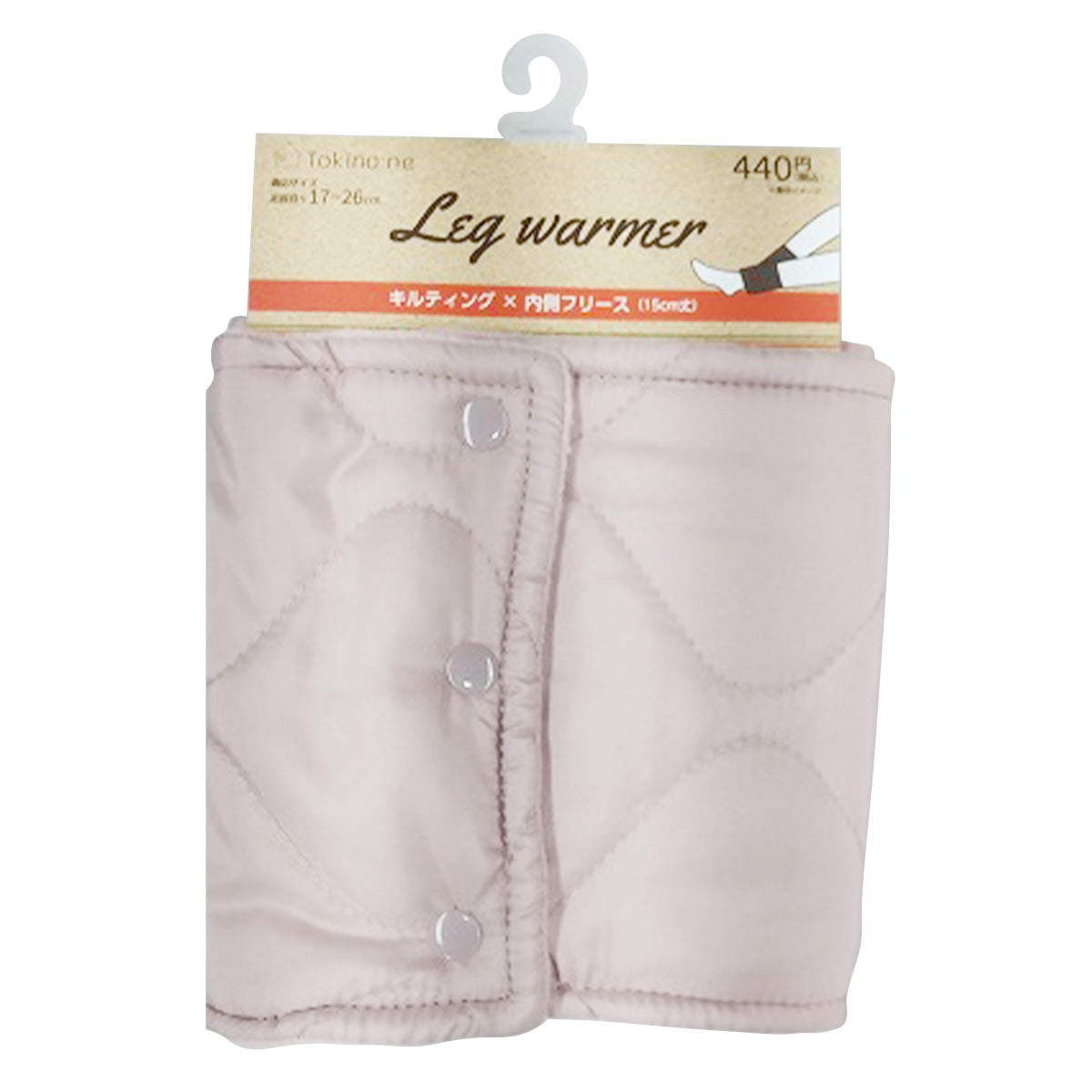【OUTLET】レッグウォーマー ショート丈 Tokinone PB.キルティングレッグウォーマー 15cm ピンク 055907