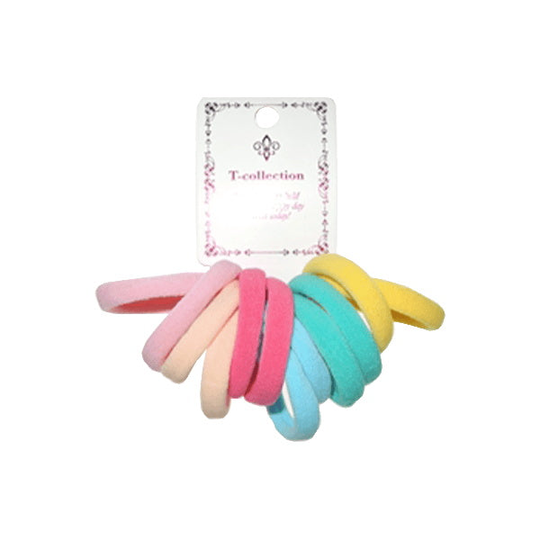 ヘアゴム 髪ゴム パイル 12P パステル 056183