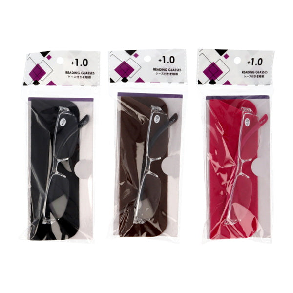 ファッション老眼鏡ケース付 1.0度 056360