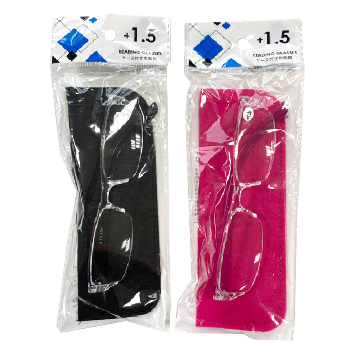 ファッション老眼鏡ケース付 1.5度 056361