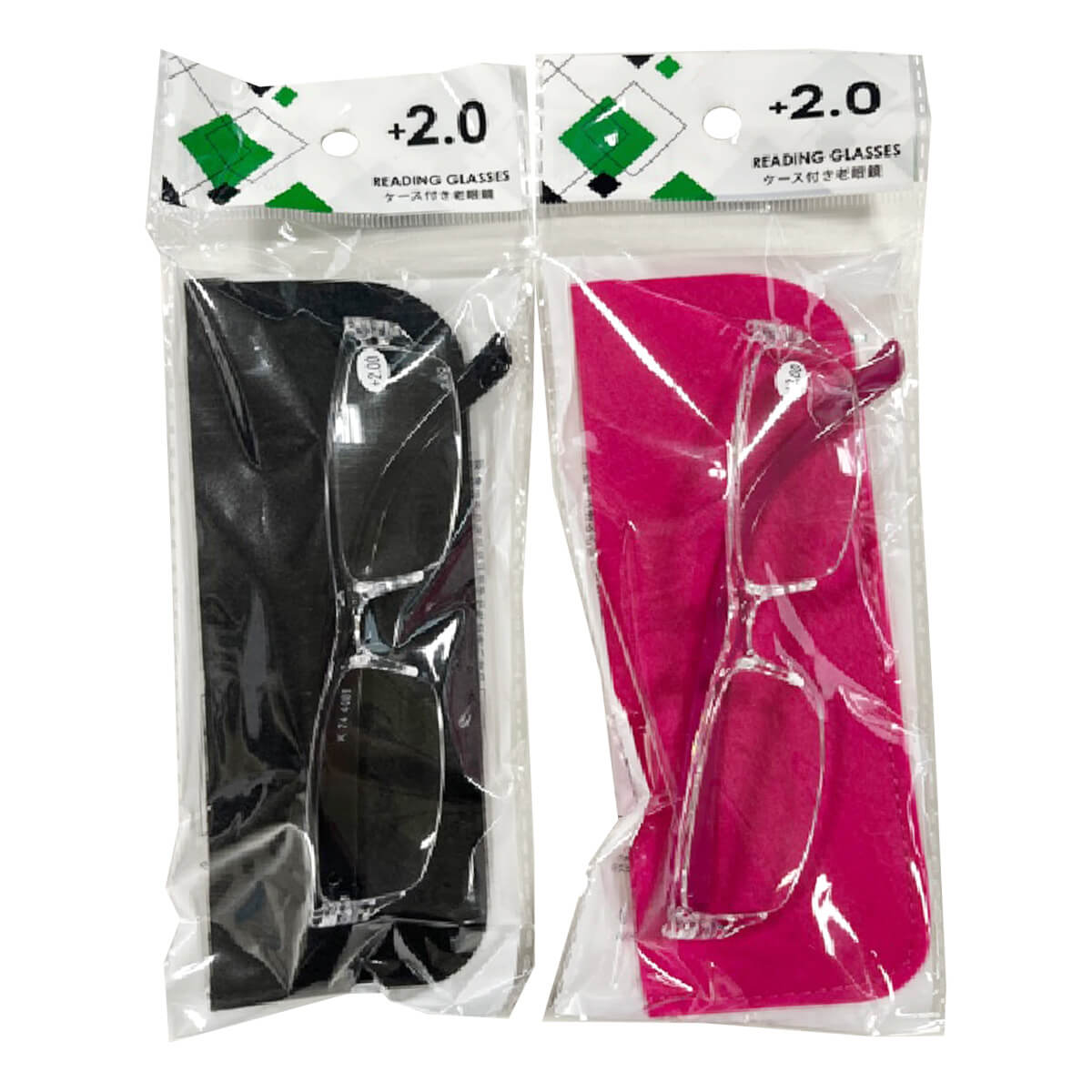 ファッション老眼鏡ケース付 2.0度 056362