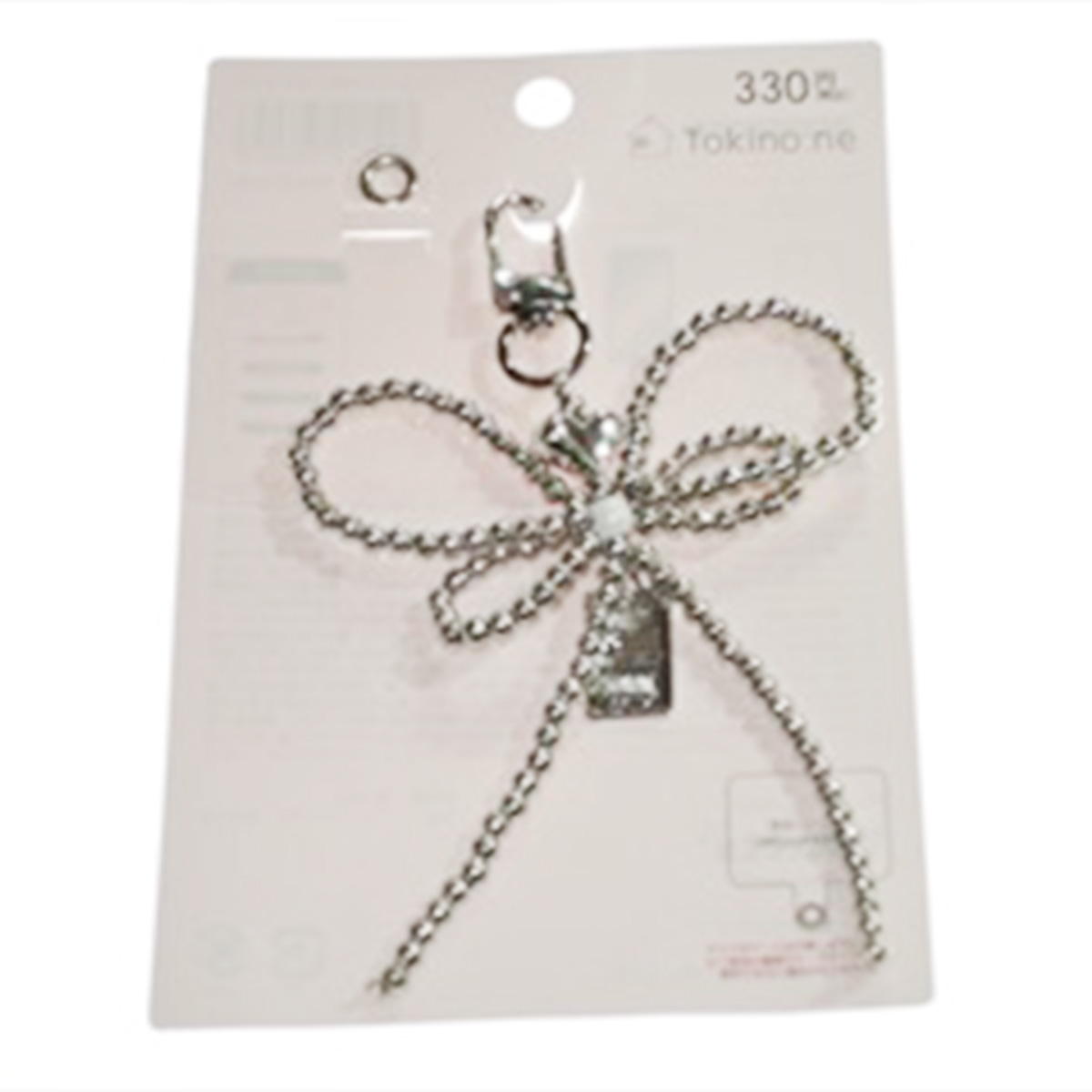 【OUTLET】携帯ストラップ Tokinone PB.シルバーリボンストラップ 056905