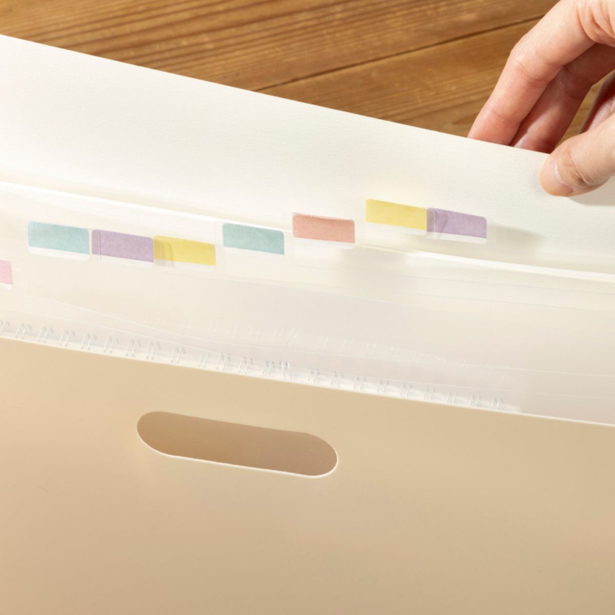 【OUTLET】仕切り付き書類整理ケース ドキュメントスタンド Tokinone PB.ドキュメントファイル グレー 057176