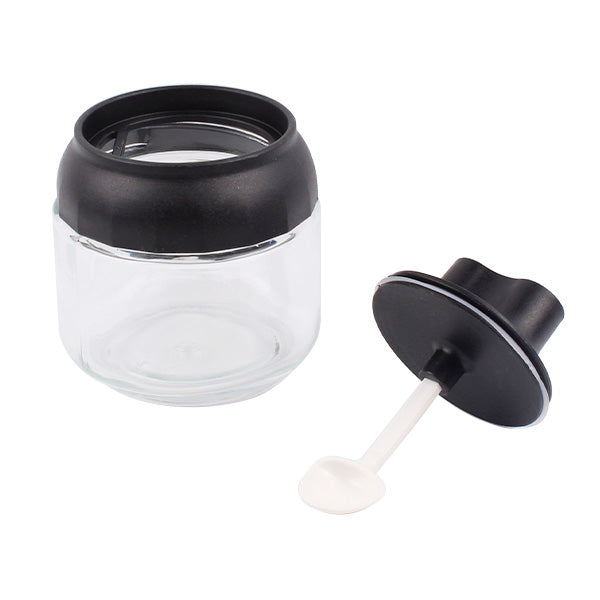 調味料ケース Tokinone PB. スプーン付きスパイス収納 ブラック 350ml 057383