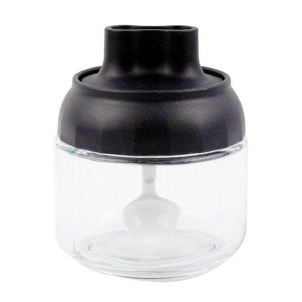 調味料ケース Tokinone PB. スプーン付きスパイス収納 ブラック 350ml 057383