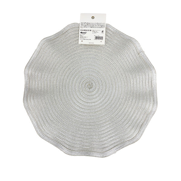 ランチマット インテリアマット Tokinone PB.フリルランチョンマット ホワイト 直径約38cm 057528