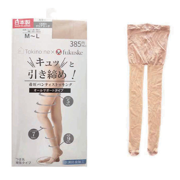 【OUTLET】ストッキング パンティストッキング レディース 婦人用 Tokinone PB.着圧パンスト M~L クリアヌード 057905