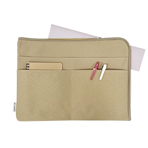 ポーチ A4 書類ポーチ バッグインバッグ サブバッグ Tokinone PB.A4サイズも入る書類ポーチ ベージュ 057937