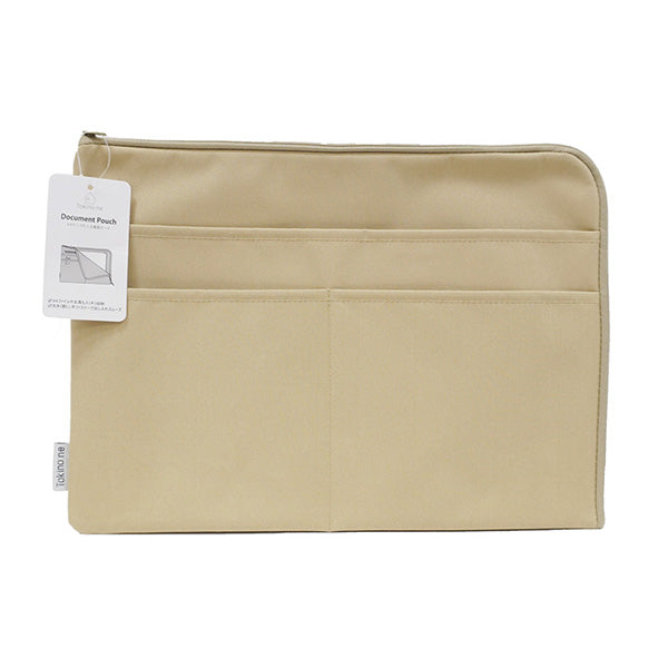ポーチ A4 書類ポーチ バッグインバッグ サブバッグ Tokinone PB.A4サイズも入る書類ポーチ ベージュ 057937
