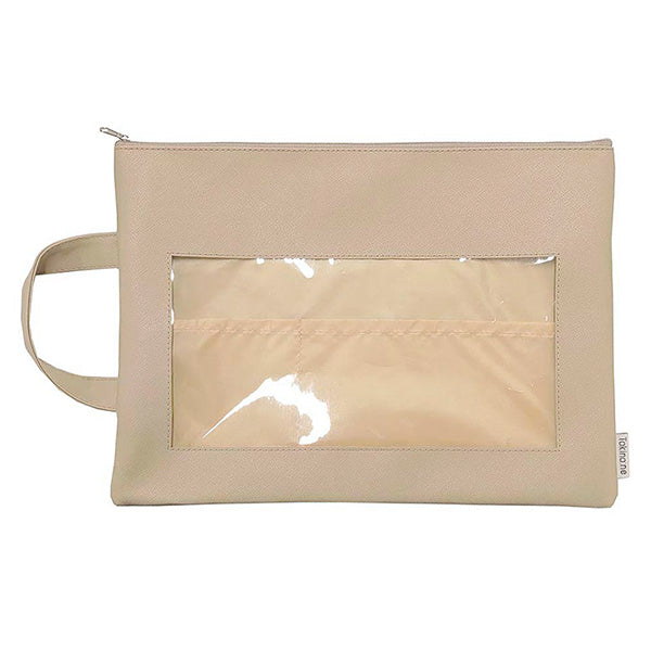 バッグインバッグ サブバッグ Tokinone PB.中が見えるキャリングポーチ ベージュ 057939