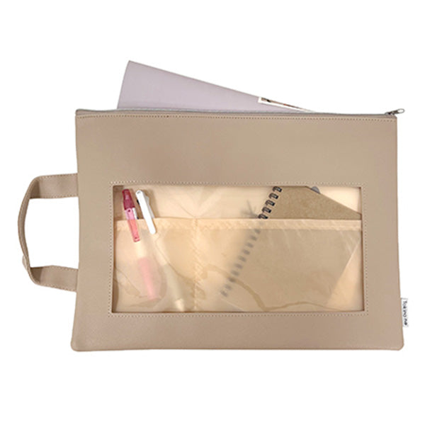 バッグインバッグ サブバッグ Tokinone PB.中が見えるキャリングポーチ ベージュ 057939