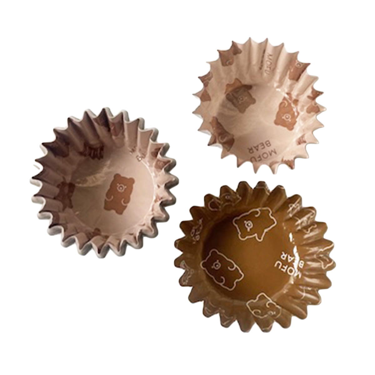 【在庫限り】PB.藤本美貴コラボ おかずカップ 6号 くま柄 058030