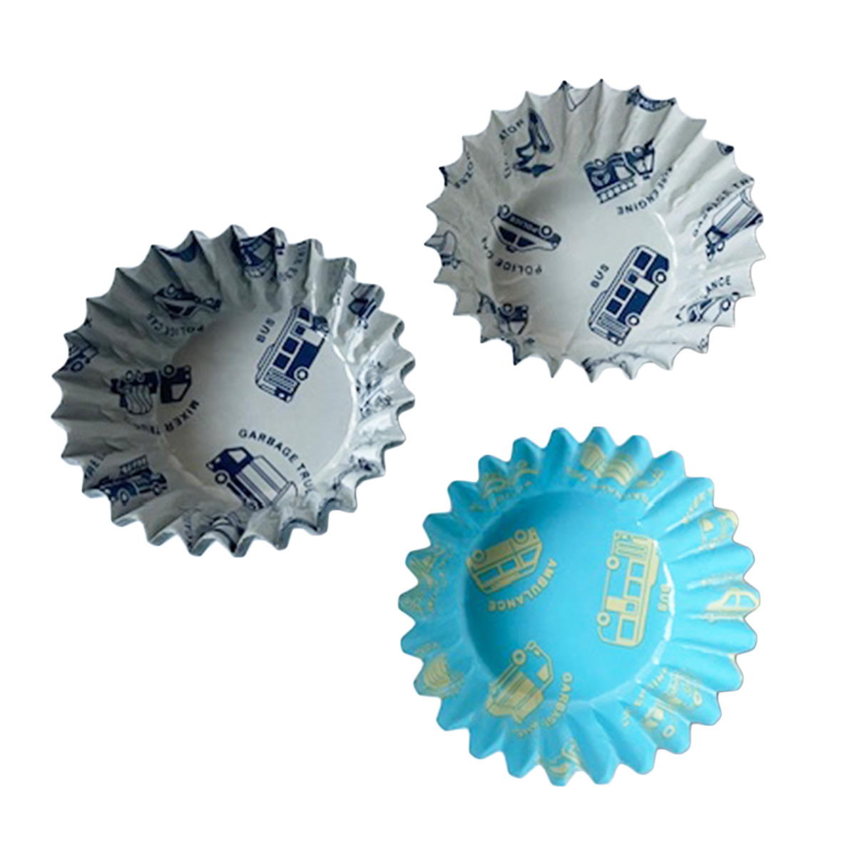 【OUTLET】PB.藤本美貴コラボ おかずカップ 8号 働く車柄 058074