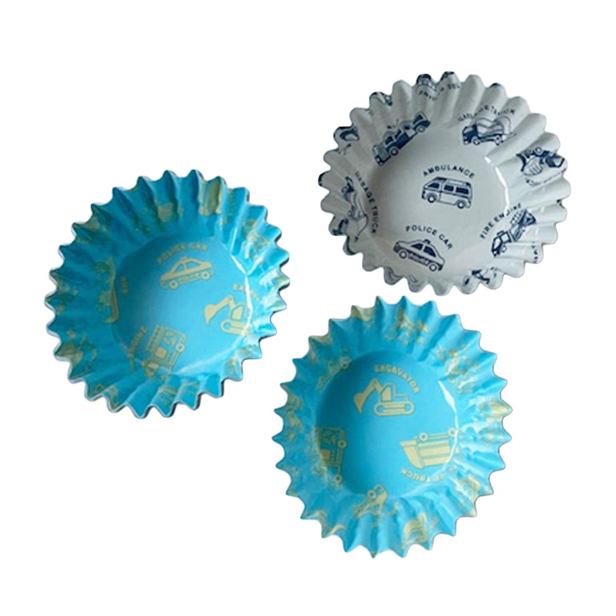 【在庫限り】PB.藤本美貴コラボ おかずカップ 9号 働く車柄 058075