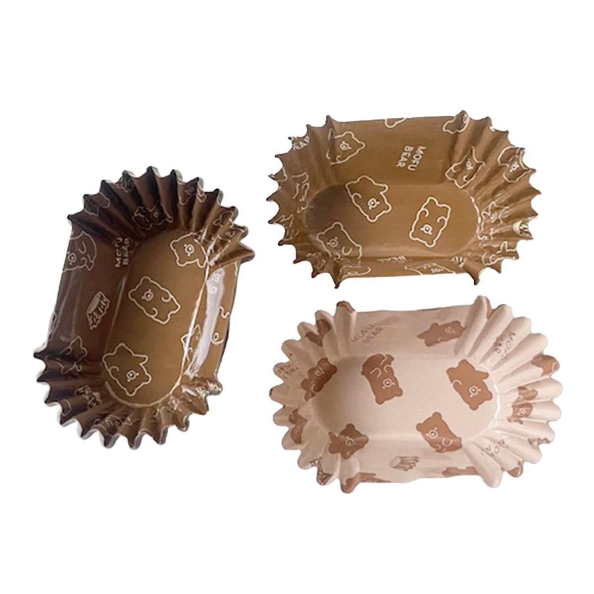 PB.藤本美貴コラボ おかずカップ 小判 くま柄 058076