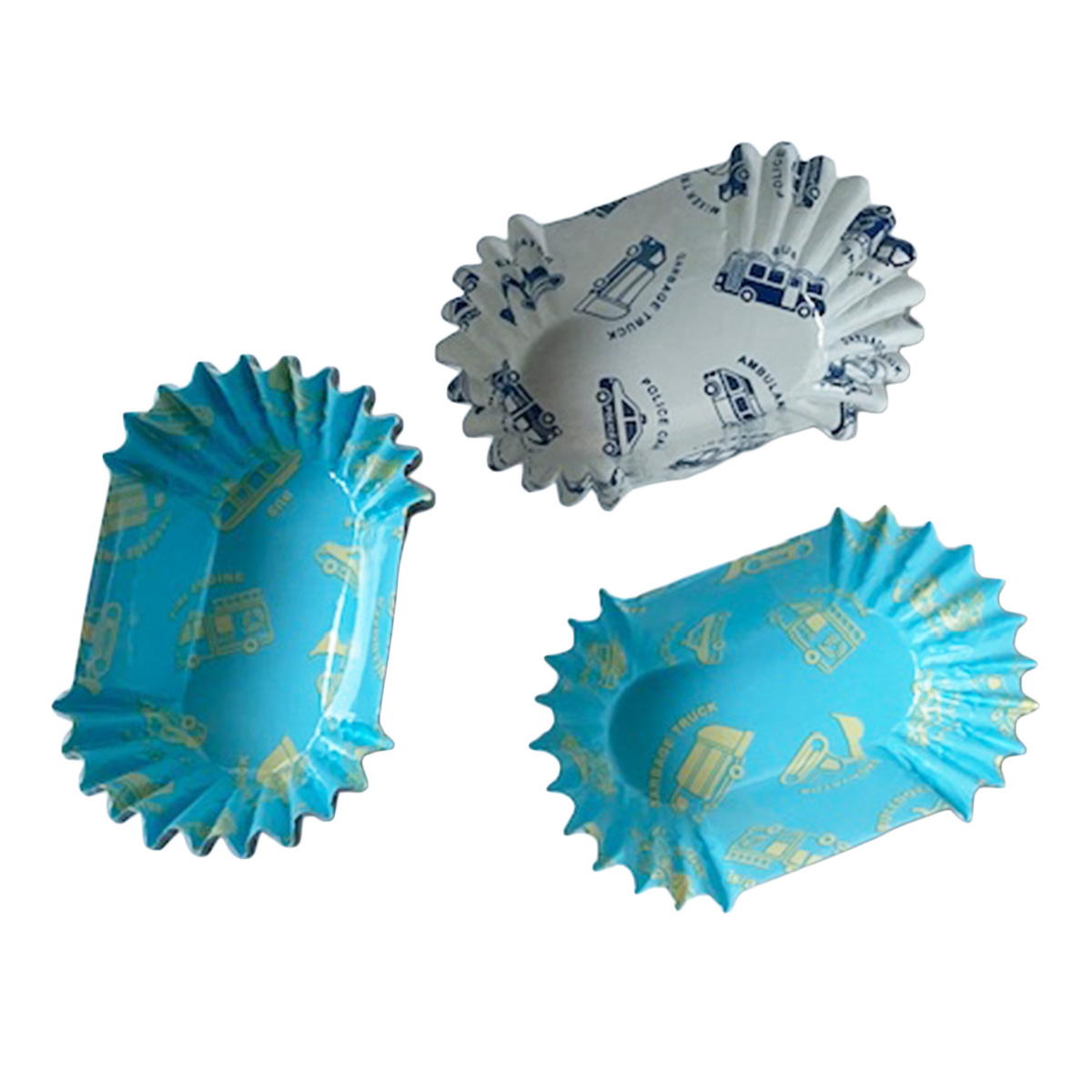 PB.藤本美貴コラボ おかずカップ 小判 働く車柄 058078