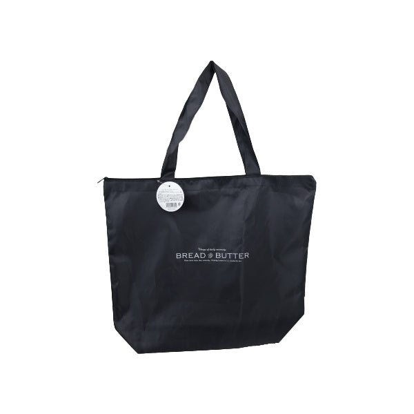 ファスナー付トートバッグ ショッピングバッグ LL 約40×47×11.5cm 058121