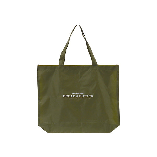 ファスナー付トートバッグ ショッピングバッグ LL 約40×47×11.5cm 058121