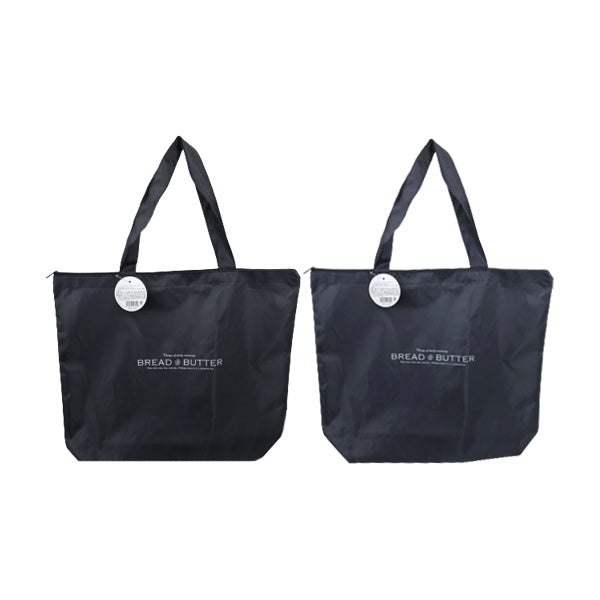 ファスナー付トートバッグ ショッピングバッグ LL 約40×47×11.5cm 058121