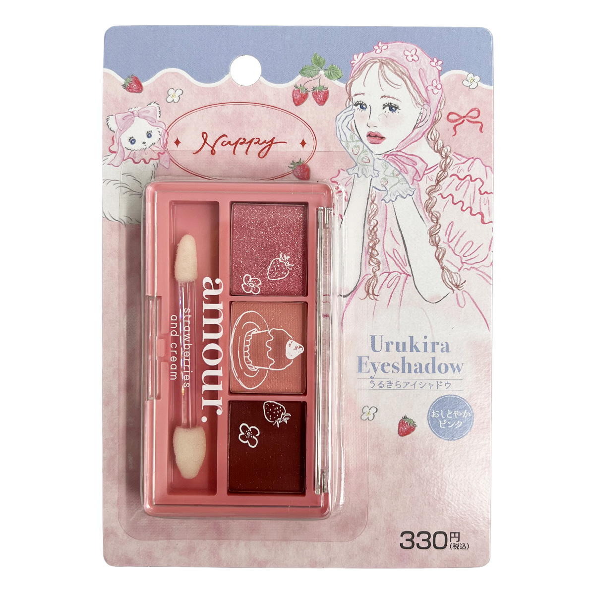 PB.NAPPYコラボ amour 3Cアイシャドウ おしとやかピンク 058143