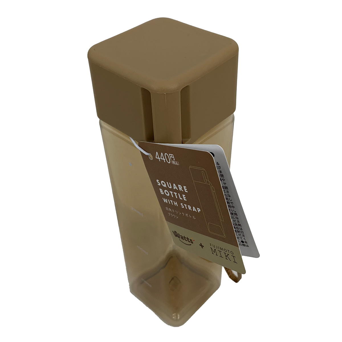 【OUTLET】水筒 PB.藤本美貴コラボ 四角ボトル ブラウン 058761