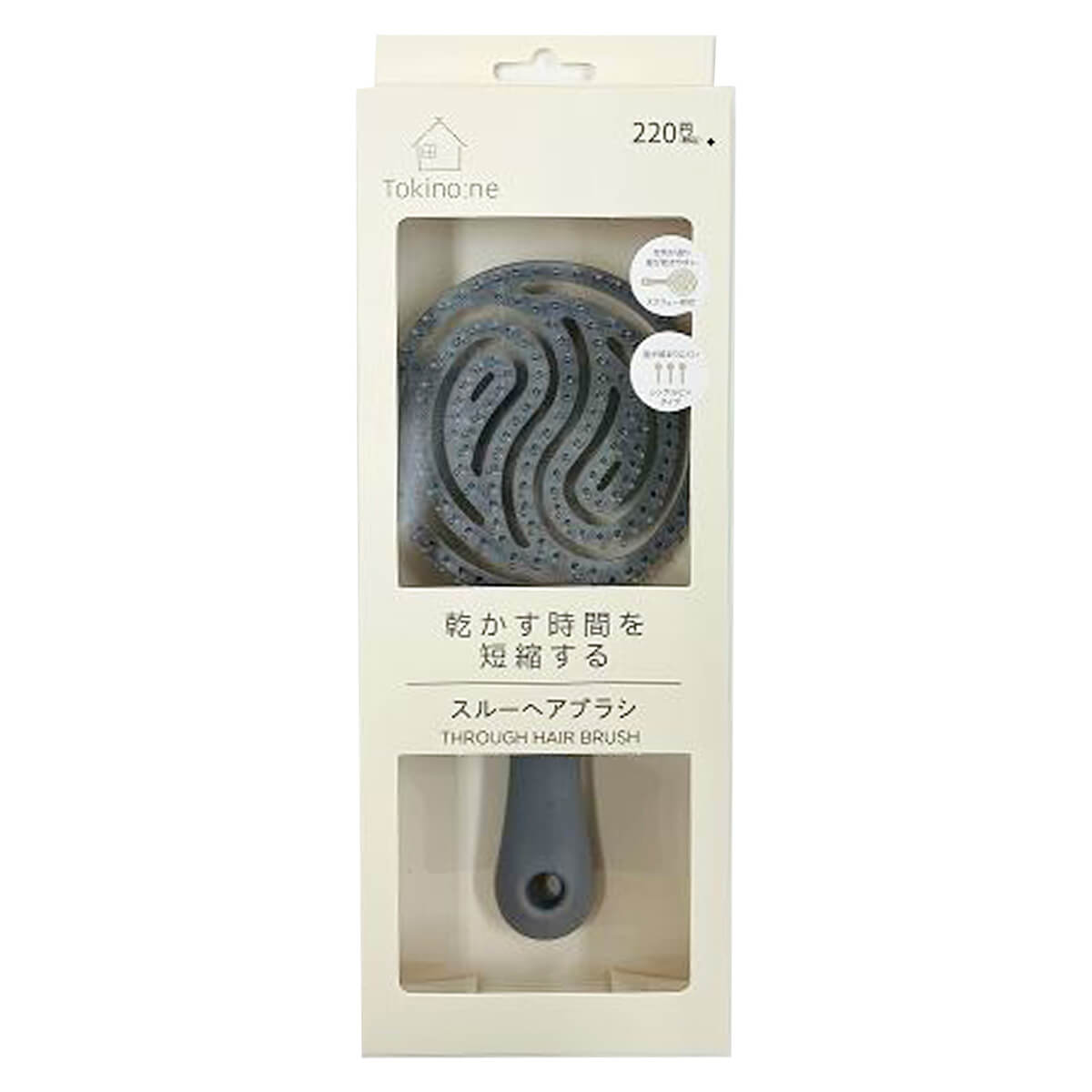 ブローブラシ ヘアケア Tokinone PB.ドライヘアブラシサークル グレー 058818