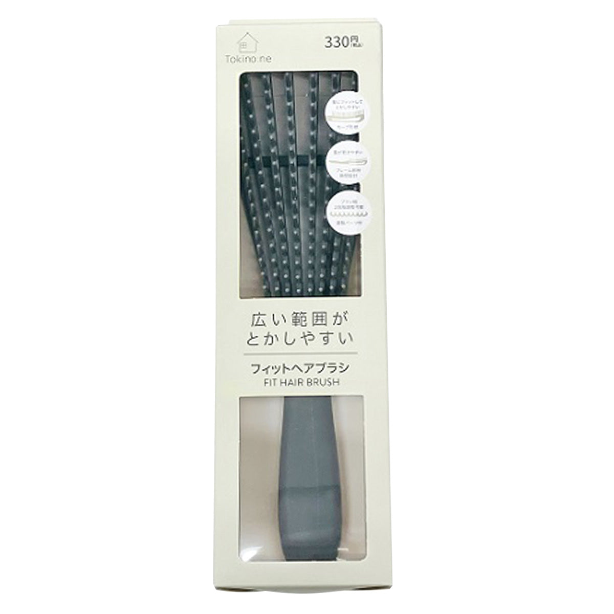 Tokinone PB.フィットヘアブラシ グレー 058820