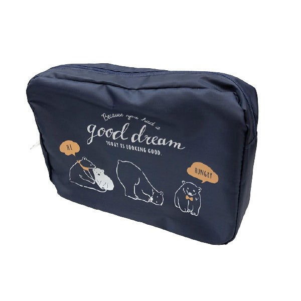 【在庫限り】トラベルポーチ 化粧ポーチ 約170×230×45mm 059188