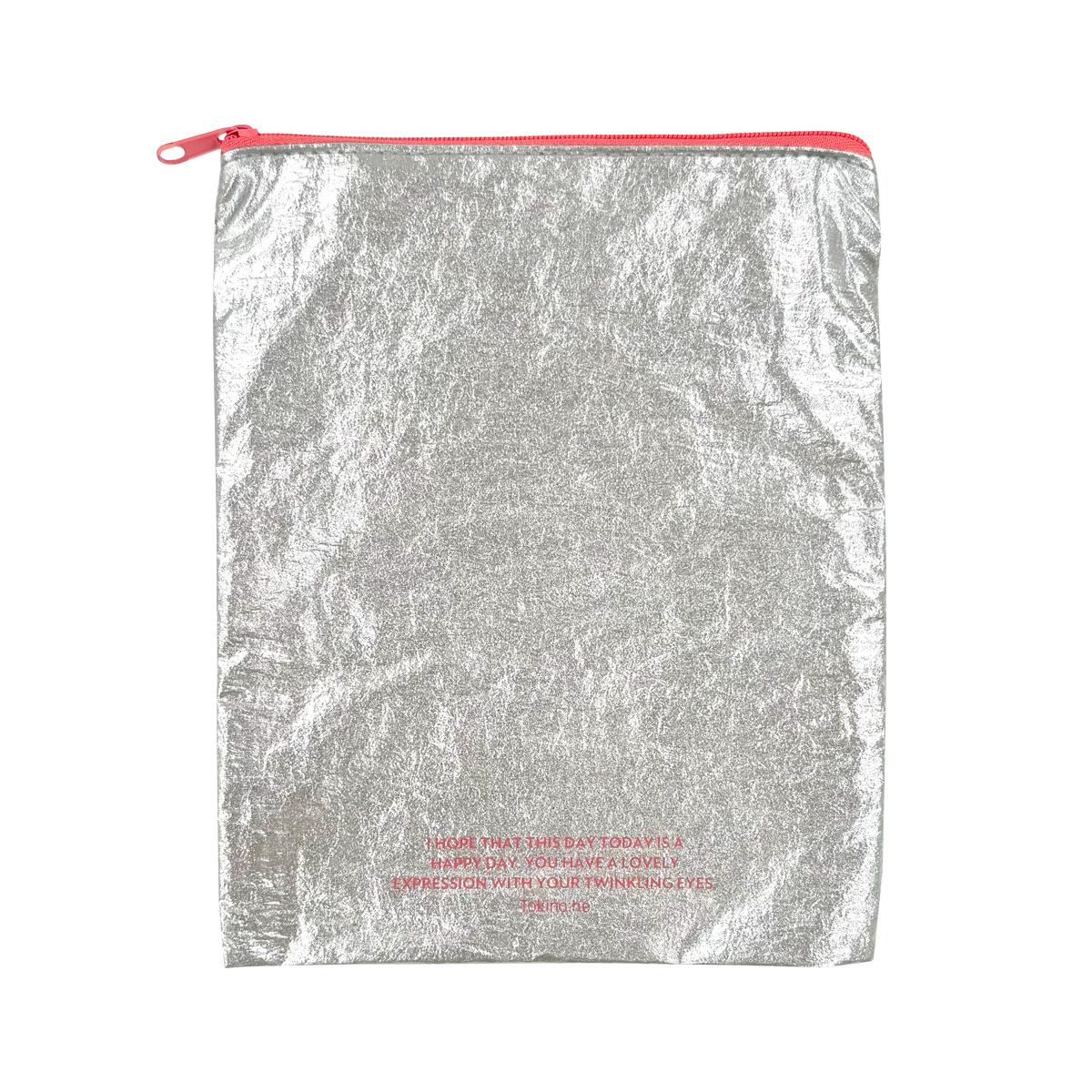 【OUTLET】Tokinone PB.シルバーフラットポーチ タテ ピンク 059479