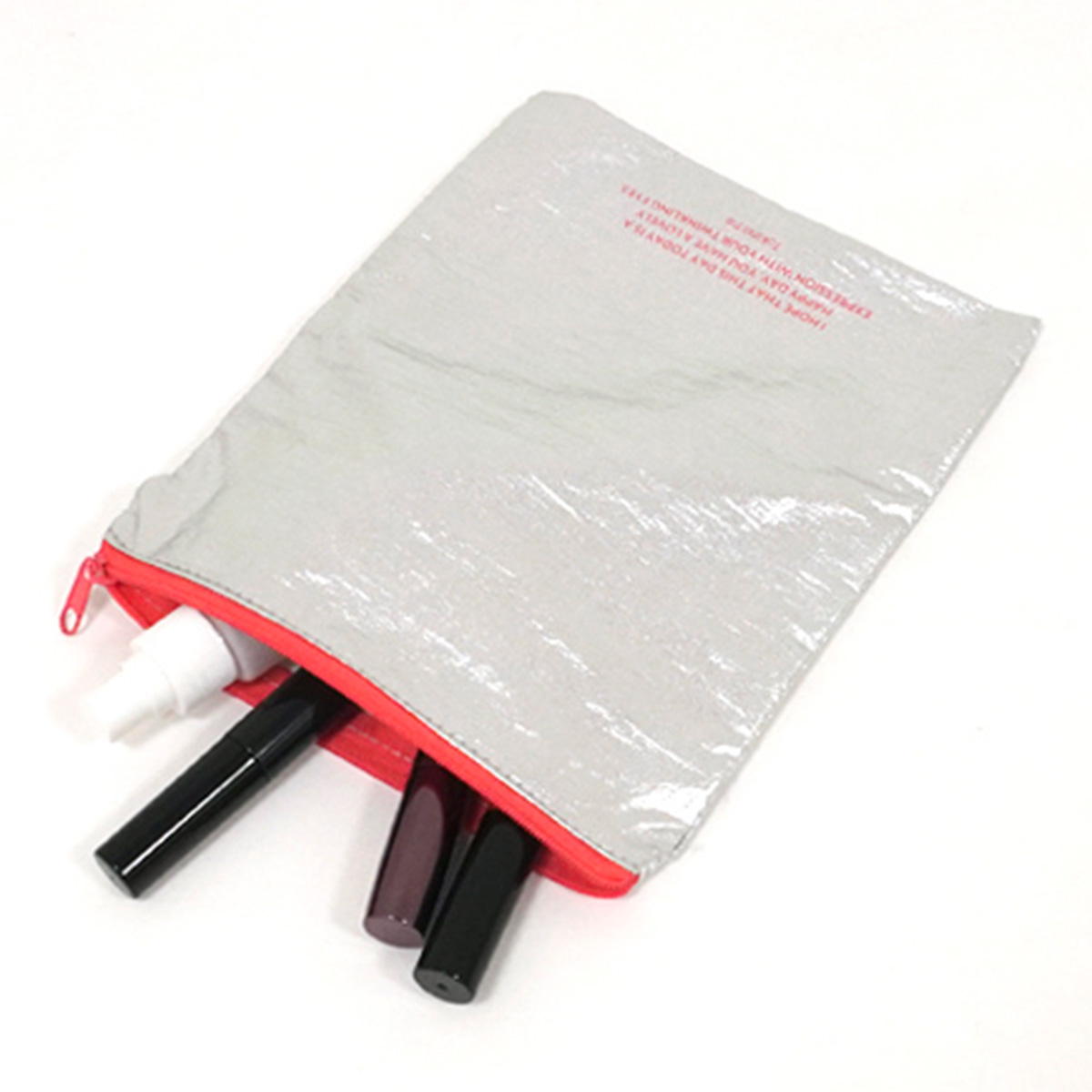 【OUTLET】Tokinone PB.シルバーフラットポーチ タテ ピンク 059479