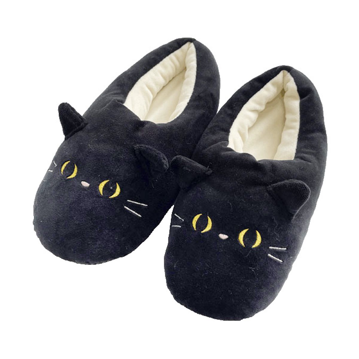 【OUTLET】もちもちスリッパ 秋冬用  防寒対策 Tokinone PB.ルームシューズ クロネコ 22-25cm 059555