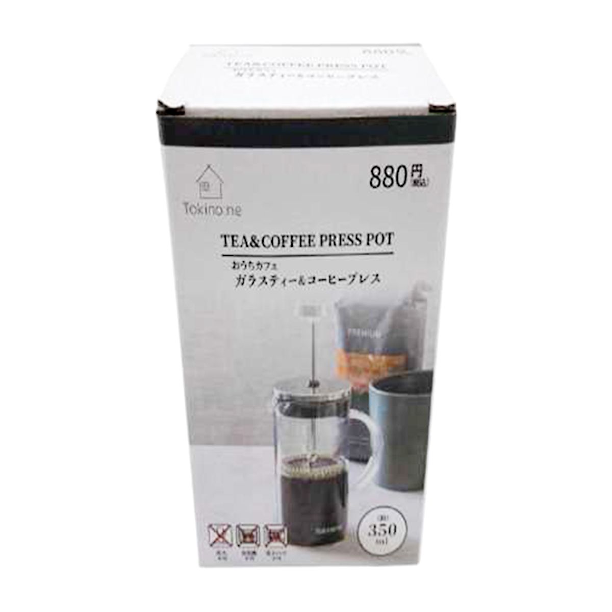 Tokinone PB.ガラスティー&コーヒープレス 350ml 059707